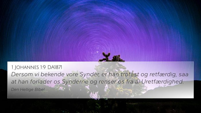 1 Johannes 1:9 DA1871 Bible Verse Image