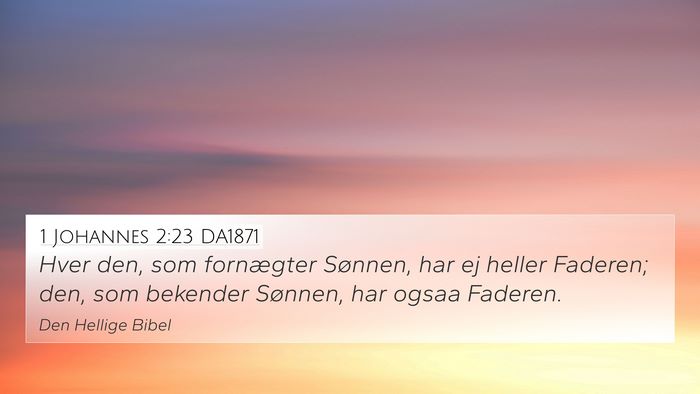 1 Johannes 2:23 DA1871 Bible Verse Image