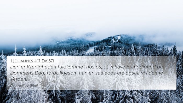 1 Johannes 4:17 DA1871 Bible Verse Image