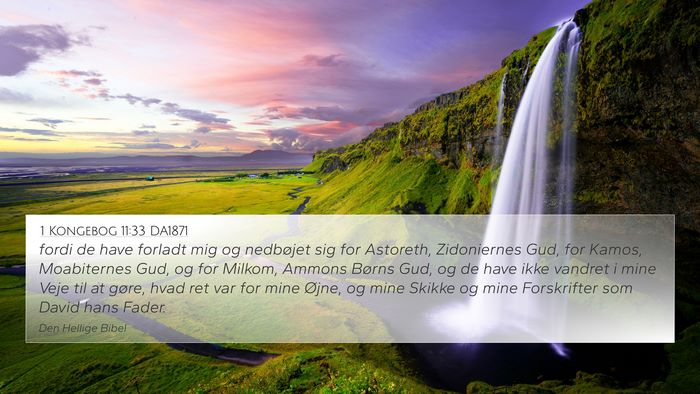 1 Kongebog 11:33 DA1871 Bible Verse Image