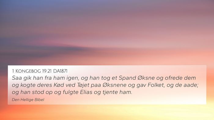 1 Kongebog 19:21 DA1871 Bible Verse Image