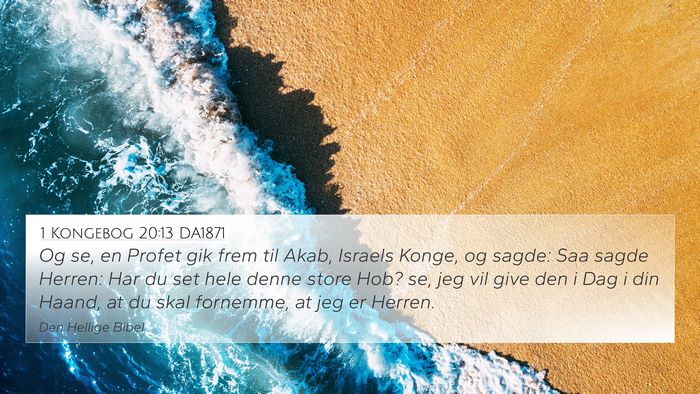1 Kongebog 20:13 DA1871 Bible Verse Image