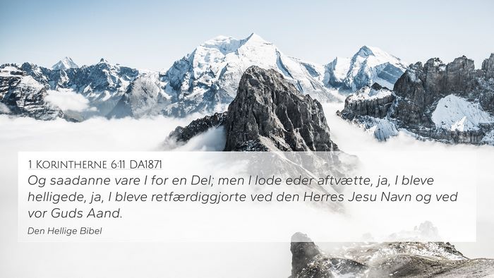 1 Korintherne 6:11 DA1871 Bible Verse Image