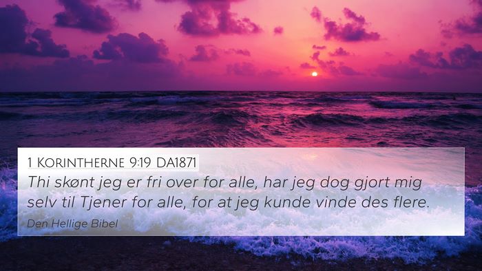 1 Korintherne 9:19 DA1871 Bible Verse Image