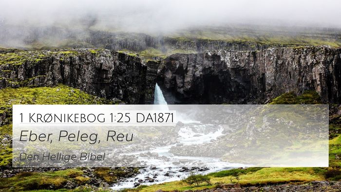 1 Krønikebog 1:25 DA1871 4K Wallpaper - Eber, Peleg, - 4K Wallpaper Bible Verse