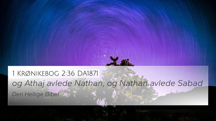 1 Krønikebog 2:36 DA1871 Bible Verse Image