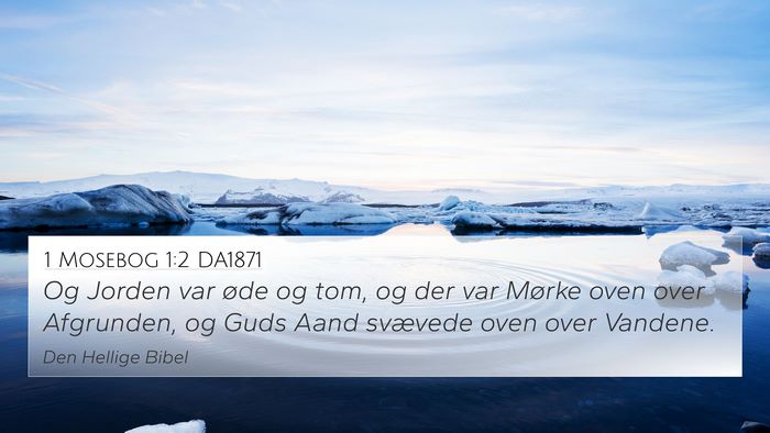 1 Mosebog 1:2 DA1871 4K Wallpaper - Og Jorden var øde og tom, og der var Mørke oven - 4K Wallpaper Bible Verse
