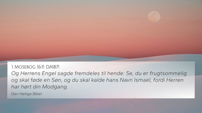 1 Mosebog 16:11 DA1871 Bible Verse Image