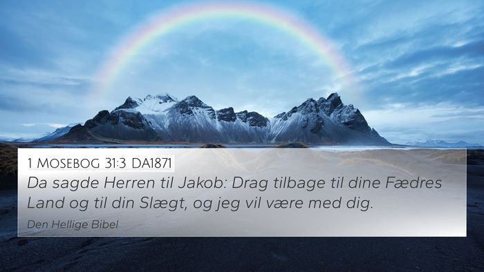 1 Mosebog 31:3 DA1871 Bible Verse Image