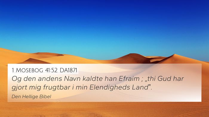 1 Mosebog 41:52 DA1871 Bible Verse Image