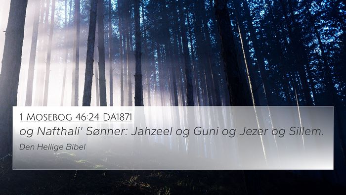1 Mosebog 46:24 DA1871 Bible Verse Image