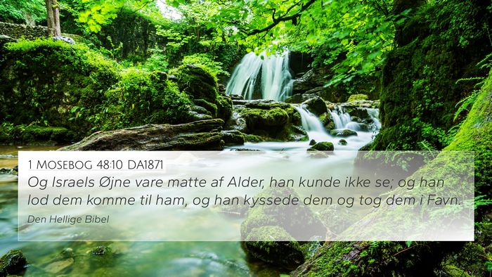 1 Mosebog 48:10 DA1871 Bible Verse Image