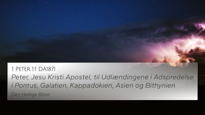 1 Peter 1:1 DA1871 4K Wallpaper - Peter, Jesu Kristi Apostel, til Udlændingene i - 4K Wallpaper Bible Verse