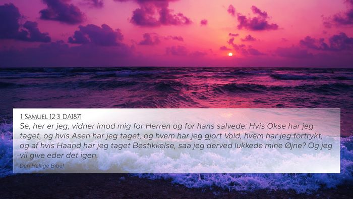 1 Samuel 12:3 DA1871 Bible Verse Image