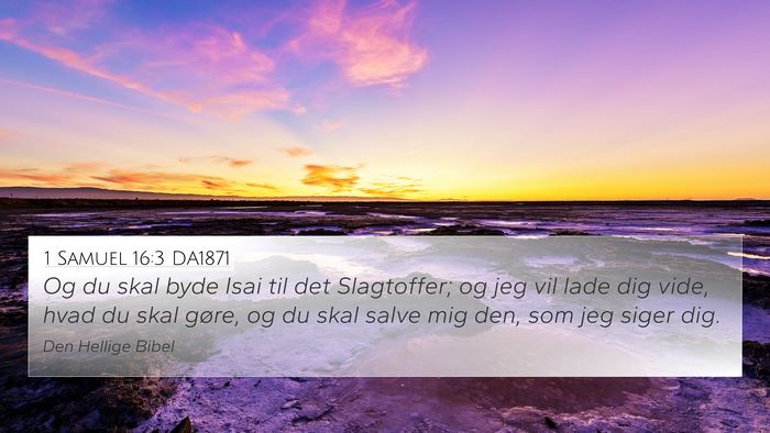 1 Samuel 16:3 DA1871 Bible Verse Image