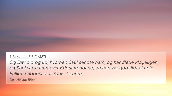 1 Samuel 18:5 DA1871 Bible Verse Image