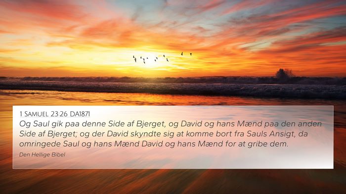 1 Samuel 23:26 DA1871 Bible Verse Image