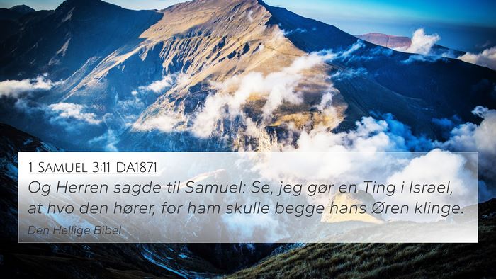 1 Samuel 3:11 DA1871 Bible Verse Image