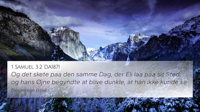 1 Samuel 3:2 DA1871 Bible Verse Image