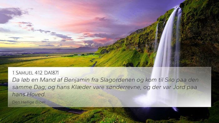 1 Samuel 4:12 DA1871 Bible Verse Image