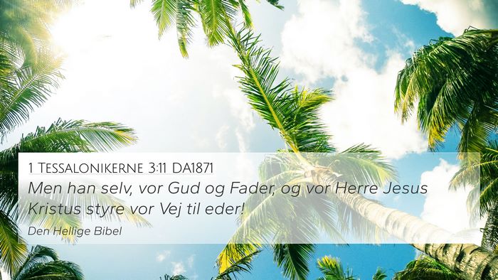 1 Tessalonikerne 3:11 DA1871 Bible Verse Image