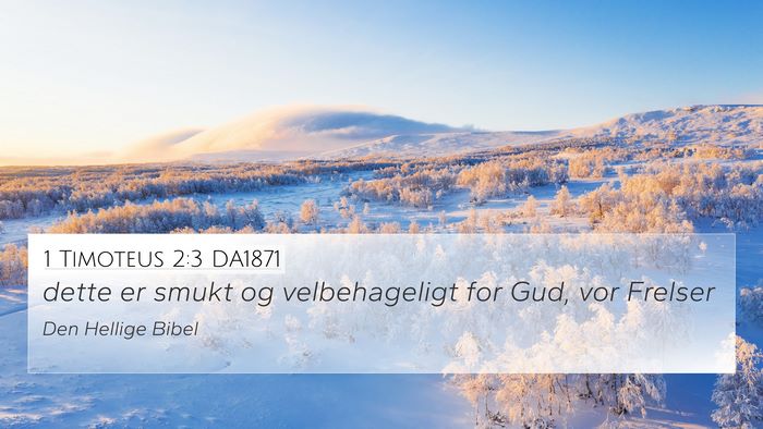 1 Timoteus 2:3 DA1871 4K Wallpaper - dette er smukt og velbehageligt for Gud, vor - 4K Wallpaper Bible Verse