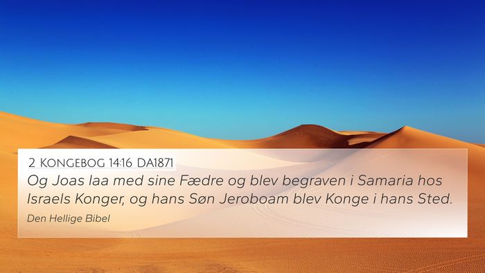 2 Kongebog 14:16 DA1871 Bible Verse Image