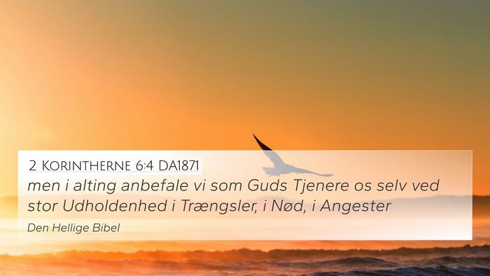 2 Korintherne 6:4 DA1871 Bible Verse Image