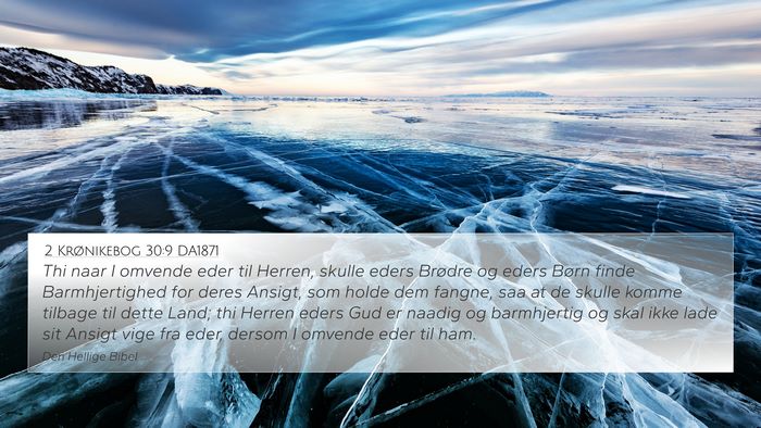 2 Krønikebog 30:9 DA1871 Bible Verse Image
