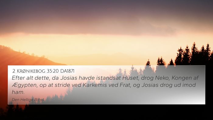 2 Krønikebog 35:20 DA1871 Bible Verse Image