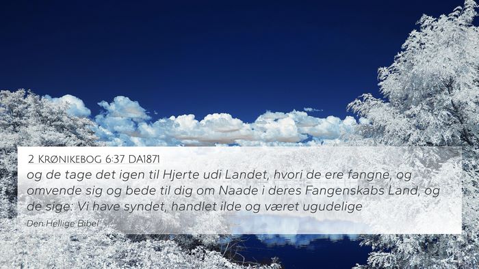 2 Krønikebog 6:37 DA1871 Bible Verse Image