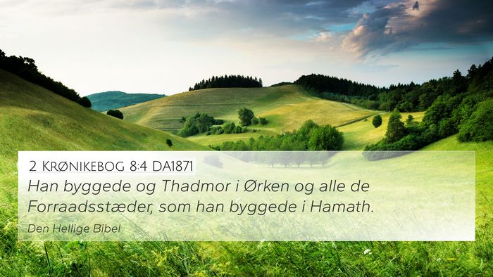 2 Krønikebog 8:4 DA1871 Bible Verse Image