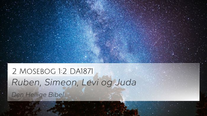 2 Mosebog 1:2 DA1871 4K Wallpaper - Ruben, Simeon, Levi og - 4K Wallpaper Bible Verse