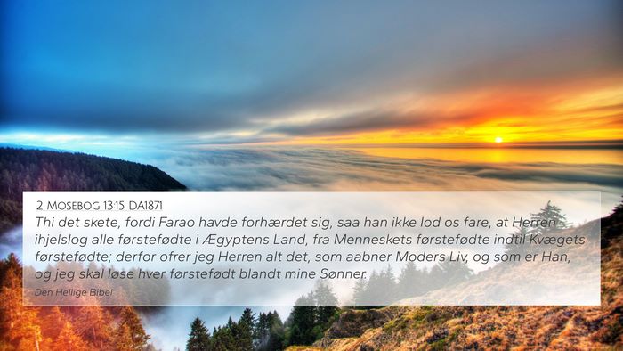 2 Mosebog 13:15 DA1871 Bible Verse Image