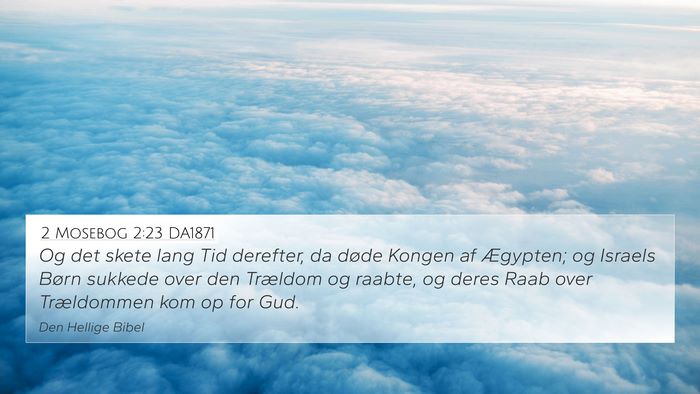 2 Mosebog 2:23 DA1871 Bible Verse Image