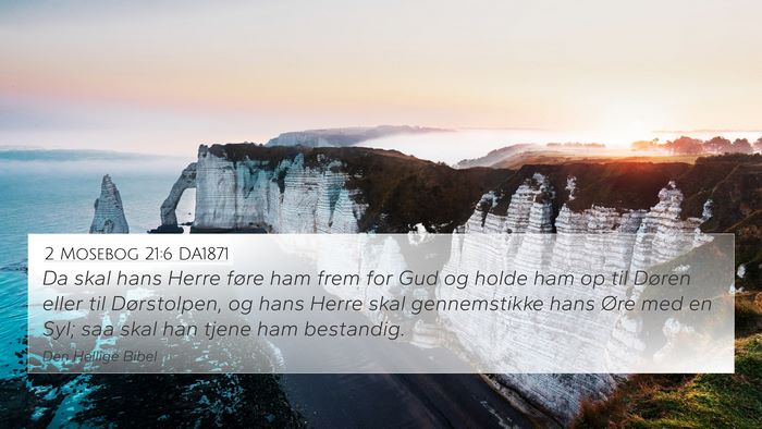 2 Mosebog 21:6 DA1871 Bible Verse Image