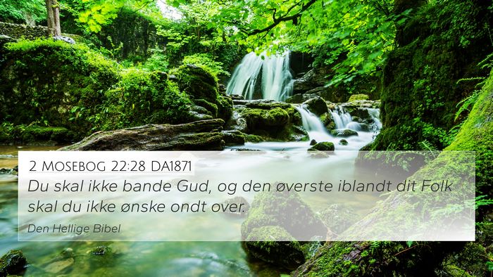 2 Mosebog 22:28 DA1871 Bible Verse Image