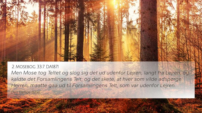 2 Mosebog 33:7 DA1871 Bible Verse Image