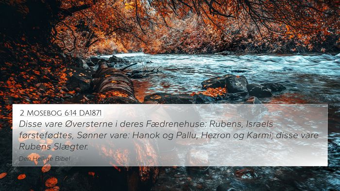 2 Mosebog 6:14 DA1871 Bible Verse Image
