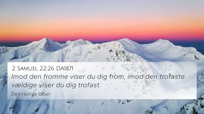2 Samuel 22:26 DA1871 Bible Verse Image