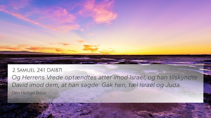2 Samuel 24:1 DA1871 Bible Verse Image