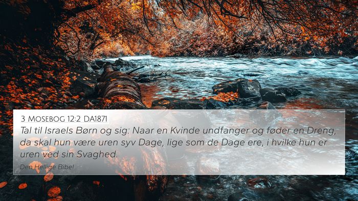3 Mosebog 12:2 DA1871 Bible Verse Image