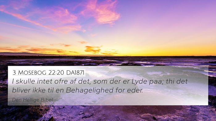 3 Mosebog 22:20 DA1871 Bible Verse Image