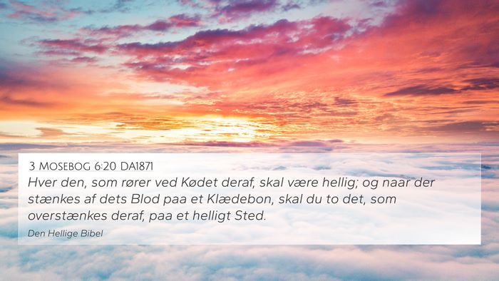 3 Mosebog 6:20 DA1871 Bible Verse Image