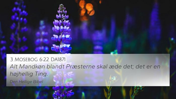 3 Mosebog 6:22 DA1871 Bible Verse Image