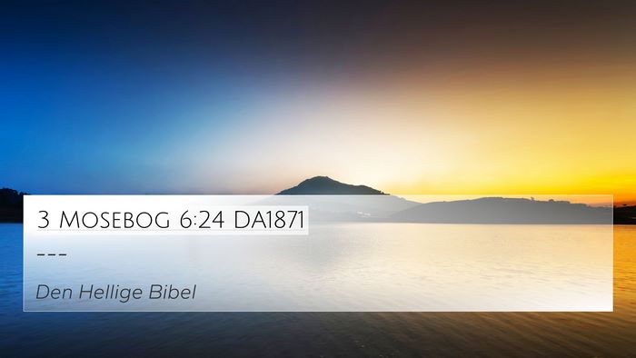 3 Mosebog 6:24 DA1871 Bible Verse Image