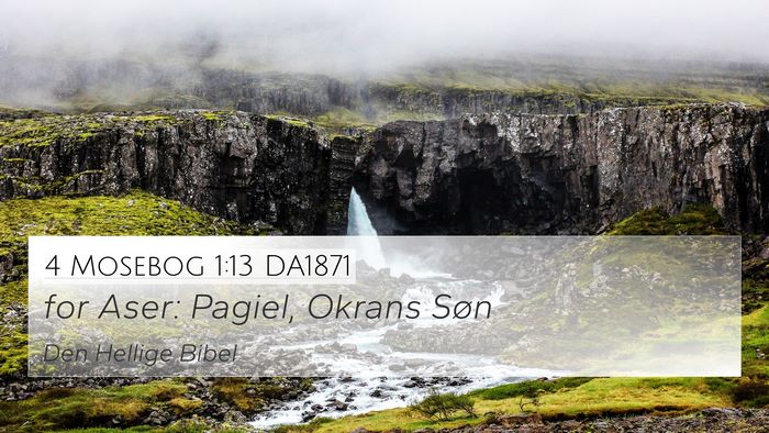 4 Mosebog 1:13 DA1871 Bible Verse Image