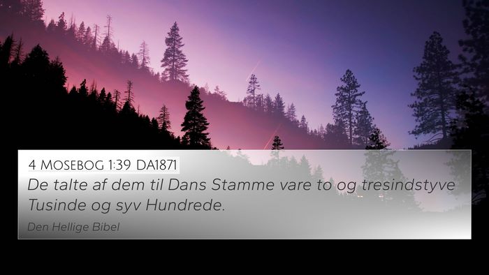4 Mosebog 1:39 DA1871 Bible Verse Image