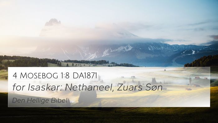 4 Mosebog 1:8 DA1871 Bible Verse Image