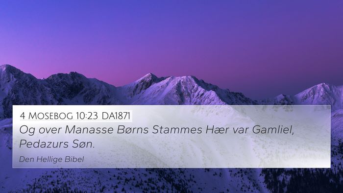 4 Mosebog 10:23 DA1871 Bible Verse Image